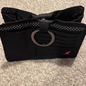 New Kangaroo pouchee pouches bag black